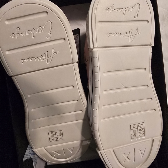 Armani Exchange Rose and Silver Sneakers - Picture 7 of 8